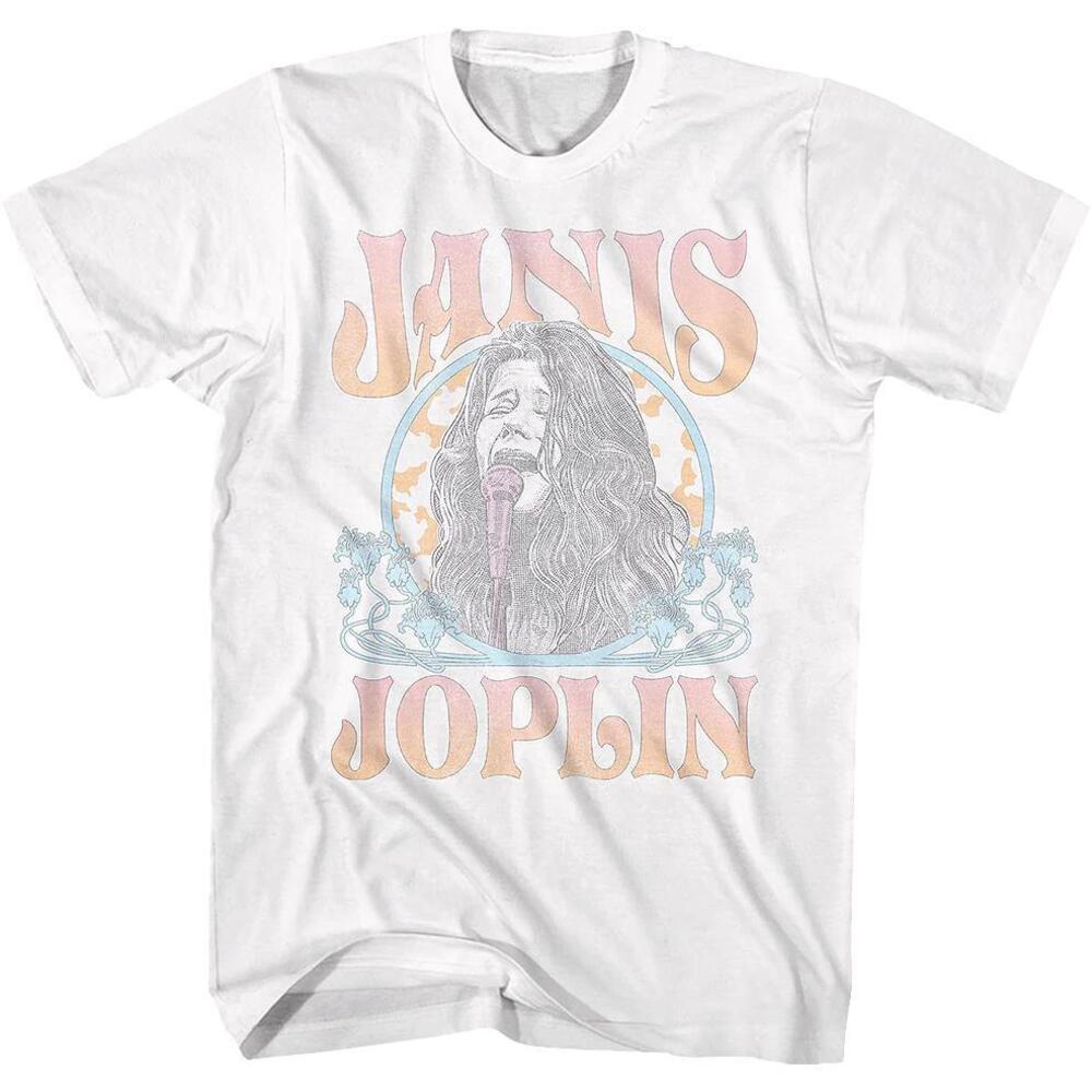 Distressed Circle Janis Joplin Tshirt
